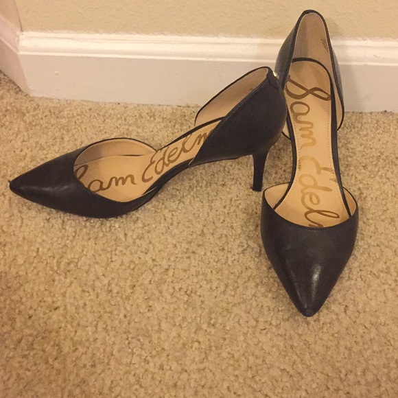 Sam Edelman Shoes - Sam Edelman black leather heels - 8